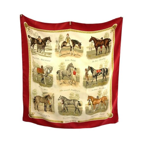 Pre Loved hermes Women red | red Scarves & Shawls - Picture 1 of 8